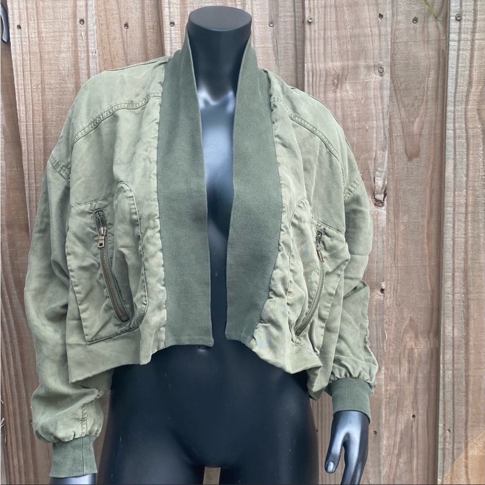 Young Fabulous Broke Fara Collar Cropped Jacket Size Small